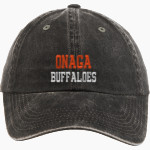 ONAGA HIGH SCHOOL BUFFALOES <span class="pdp-name-mascot">ONAGA BUFFALOES</span> Port Authority Women's Garment Washed Hat Front Thumbnail