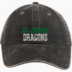 AZ Compass DRAGONS <span class="pdp-name-mascot">Compass Prep DRAGONS</span> Port Authority Women's Garment Washed Hat Front Thumbnail