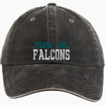 Folsom Lake Falcons Port Authority Women's Garment Washed Hat Front Thumbnail