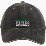 Sopris Elementary Eagles Port Authority Women's Garment Washed Hat Front Thumbnail