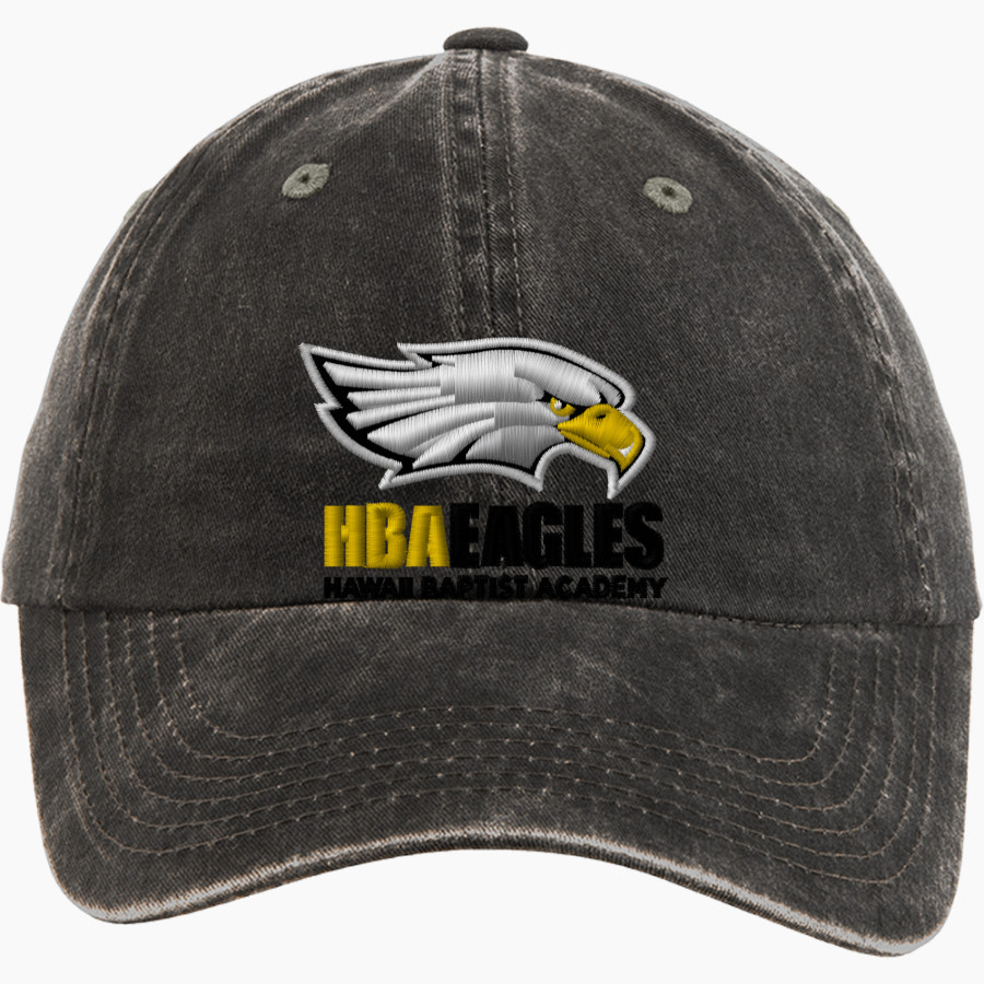Hawaii Baptist Eagles <span class="pdp-name-mascot">HBA Eagles</span> Port Authority Women's Garment Washed Hat