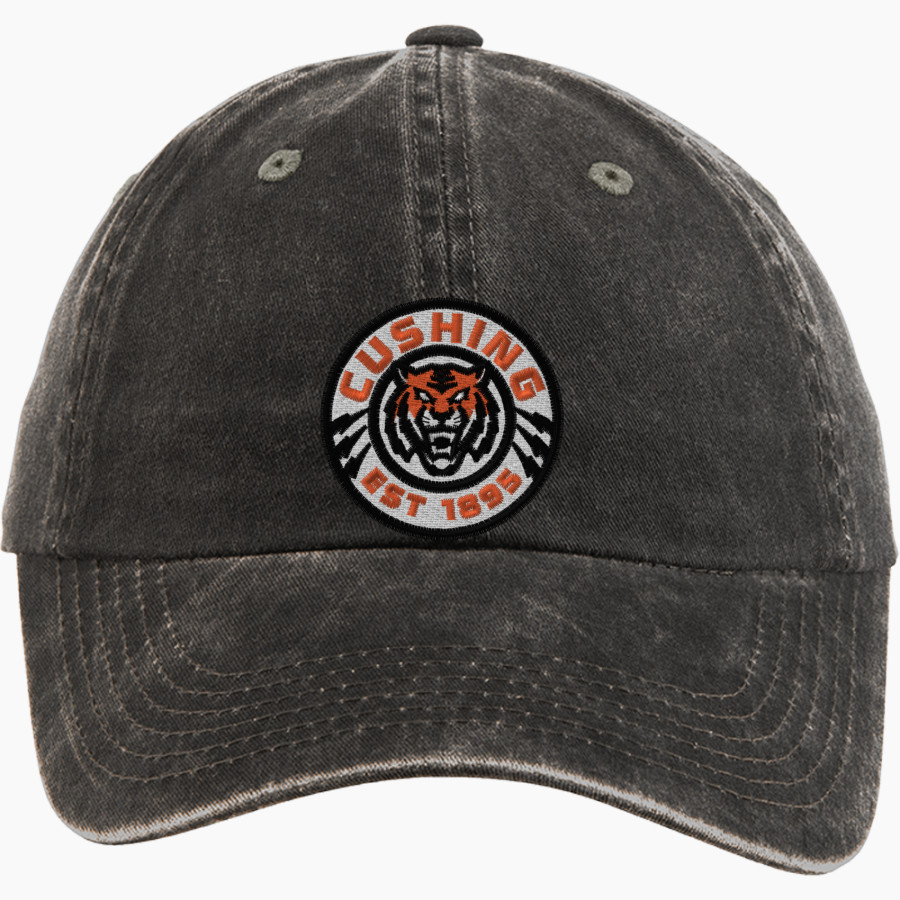 CUSHING HIGH SCHOOL TIGERS Port Authority Women's Garment Washed Hat