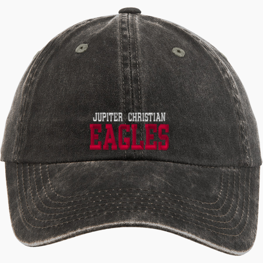Jupiter Christian Eagles Port Authority Women's Garment Washed Hat