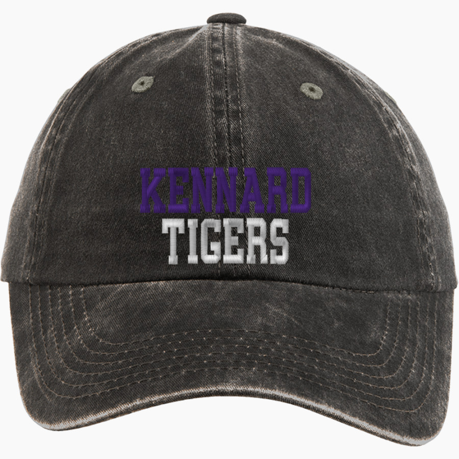 KENNARD HIGH SCHOOL TIGERS <span class="pdp-name-mascot">KENNARD TIGERS</span> Port Authority Women's Garment Washed Hat