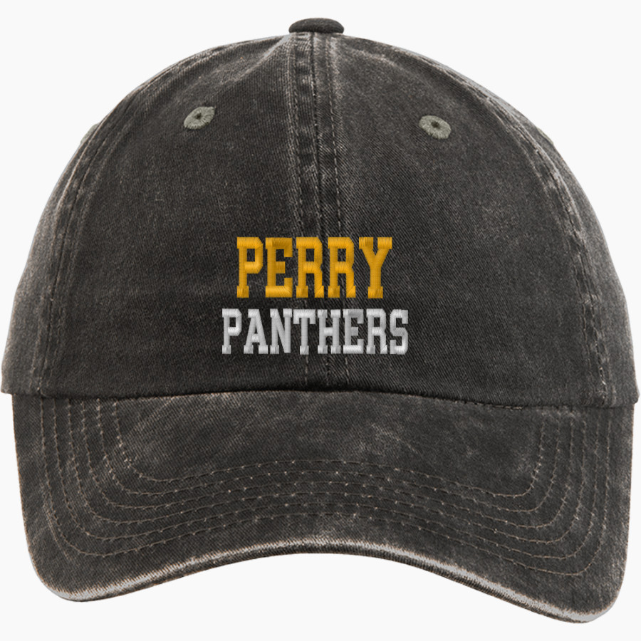 PERRY HIGH SCHOOL PANTHERS <span class="pdp-name-mascot">PERRY PANTHERS</span> Port Authority Women's Garment Washed Hat