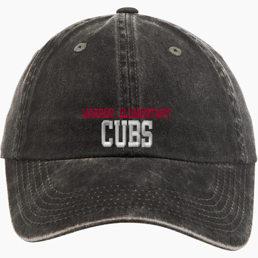 Warren Elementary Cubs <span class="pdp-name-mascot">Warren Elementary School Cubs</span> Port Authority Women's Garment Washed Hat