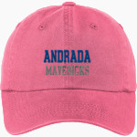 Andrada Mavericks Online Store <span class="pdp-name-mascot">Andrada Mavericks</span> Port Authority Women's Garment Washed Hat Front Thumbnail