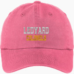Ledyard Colonels <span class="pdp-name-mascot">LEDYARD COLONELS</span> Port Authority Women's Garment Washed Hat Front Thumbnail