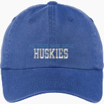 PAUL ROBESON HIGH SCHOOL FOR HUMAN SERVICES HUSKIES <span class="pdp-name-mascot">PAUL ROBESON HUMAN SERVICES HUSKIES</span> Port Authority Women's Garment Washed Hat Front Thumbnail