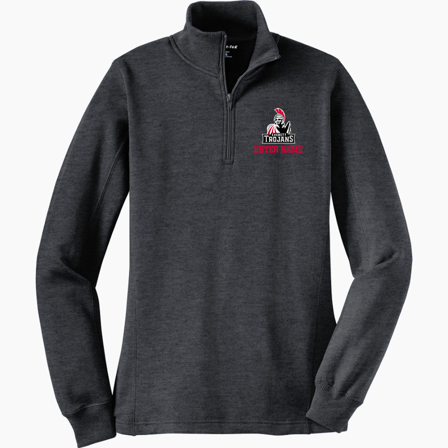 Everett Trojan Sport-Tek Women's 1/4 Zip Pullover