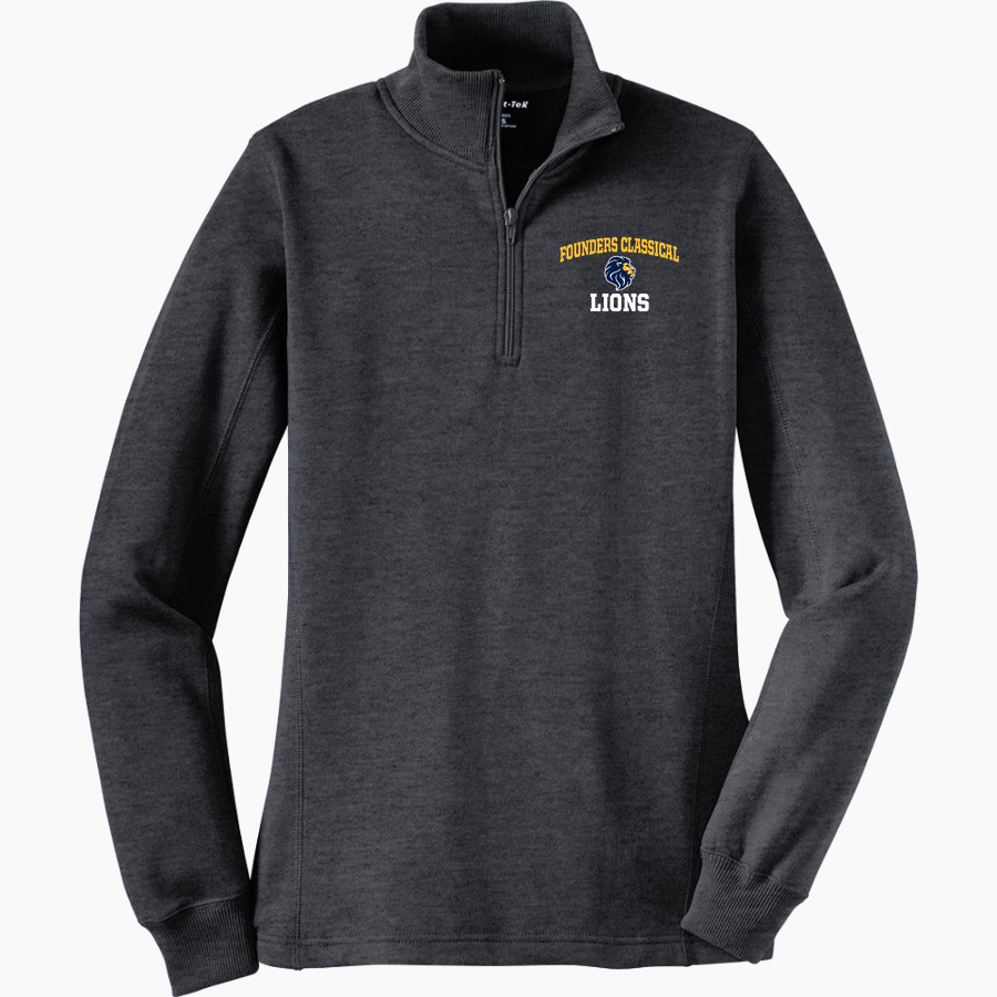 Founders Classical Lions Sport-Tek Women's 1/4 Zip Pullover