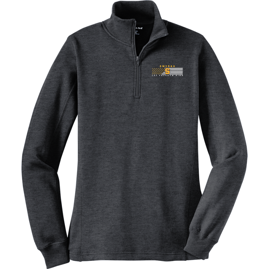 Smyrna Bulldogs <span class="pdp-name-mascot">Smyrna Bulldogs</span> Sport-Tek Women's 1/4 Zip Pullover