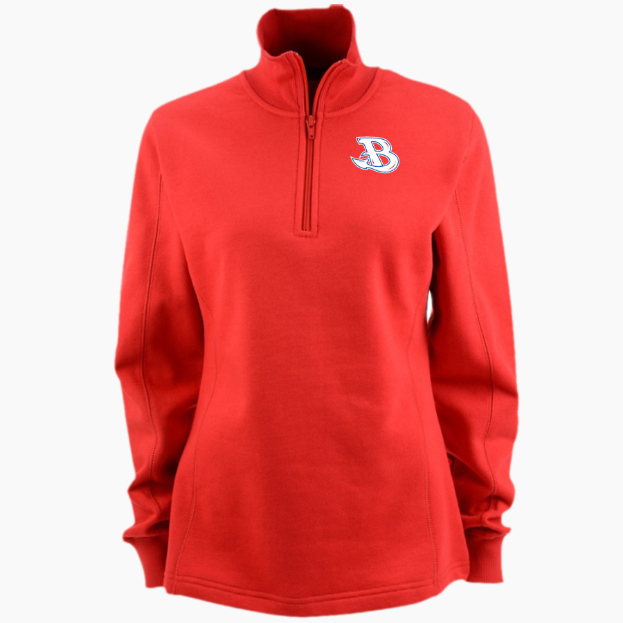 BURLINGTON HIGH SCHOOL RED DEVILS <span class="pdp-name-mascot">BURLINGTON RED DEVILS</span> Sport-Tek Women's 1/4 Zip Pullover