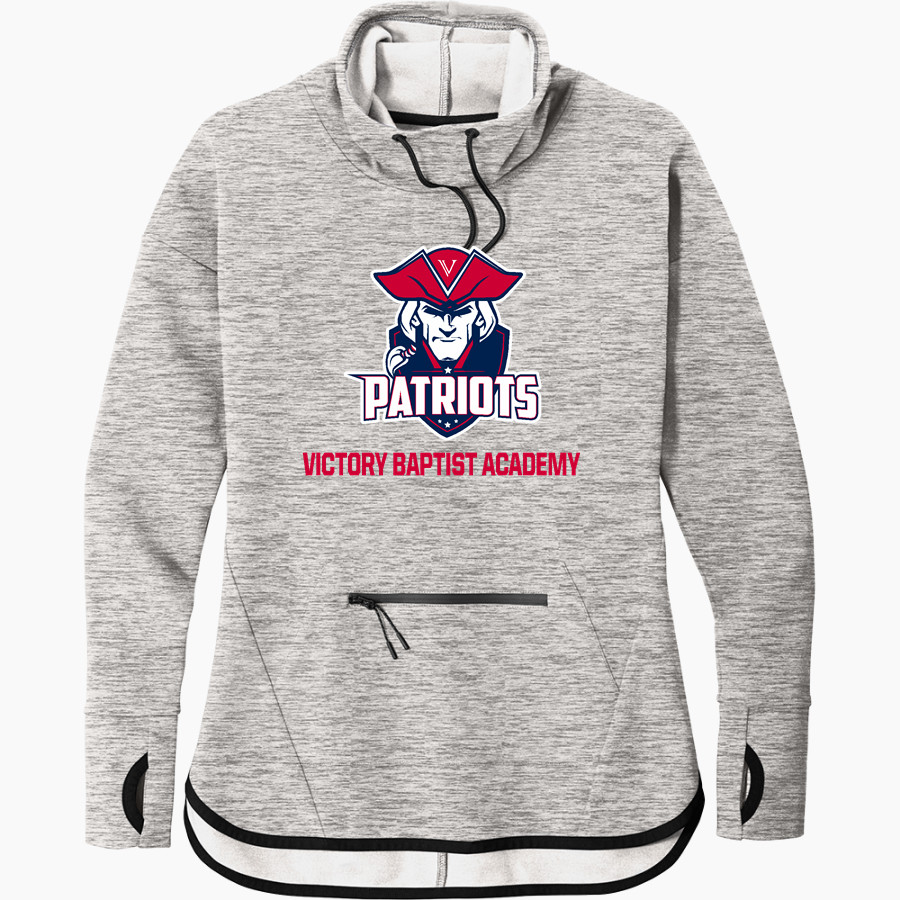 VICTORY BAPTIST ACADEMY PATRIOTS <span class="pdp-name-mascot">VICTORY BAPTIST ACADEMY PATRIOTS</span> Sport-Tek Women's Triumph Cowl Neck Pullover