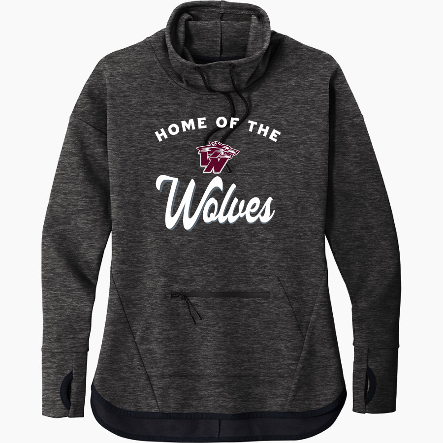 VAN NUYS HIGH SCHOOL WOLVES <span class="pdp-name-mascot">VAN NUYS WOLVES</span> Sport-Tek Women's Triumph Cowl Neck Pullover