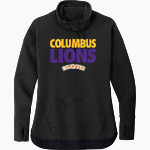 Columbus Lions Sport-Tek Women's Triumph Cowl Neck Pullover Front Thumbnail