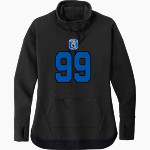 OCRACOKE SCHOOL DOLPHINS <span class="pdp-name-mascot">OCRACOKE DOLPHINS</span> Sport-Tek Women's Triumph Cowl Neck Pullover Front Thumbnail