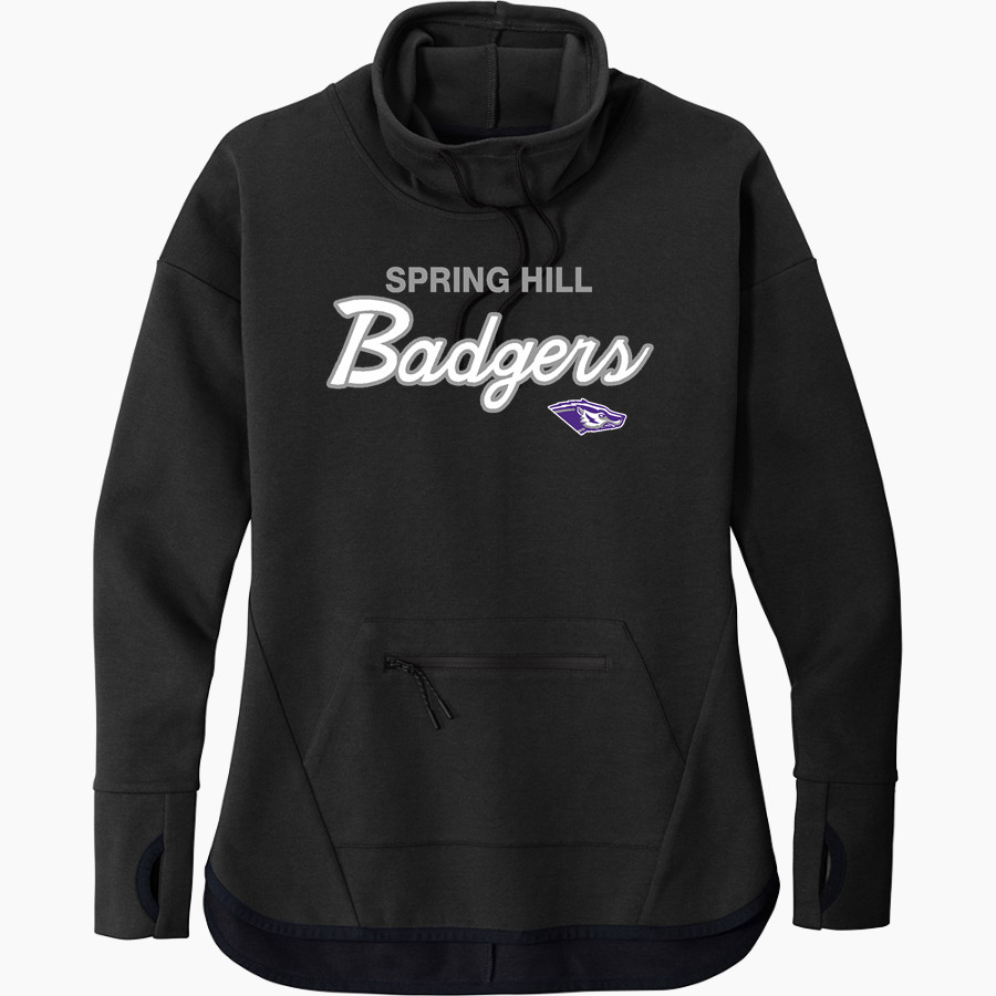 Spring Hill Badgers <span class="pdp-name-mascot">Spring Hill Badgers</span> Sport-Tek Women's Triumph Cowl Neck Pullover