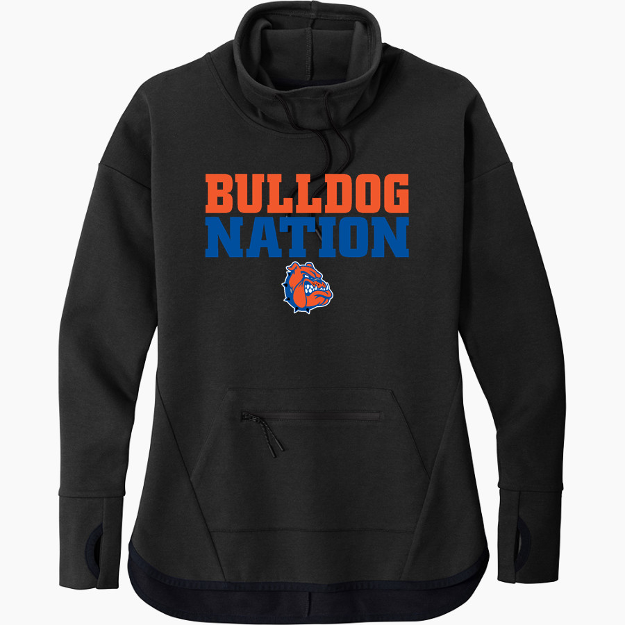 NOTTINGHAM HIGH SCHOOL BULLDOGS Sport-Tek Women's Triumph Cowl Neck Pullover