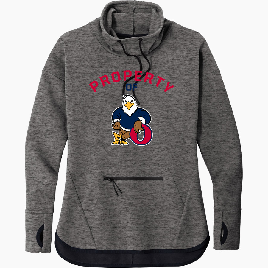 Oswalt Eagles Sport-Tek Women's Triumph Cowl Neck Pullover