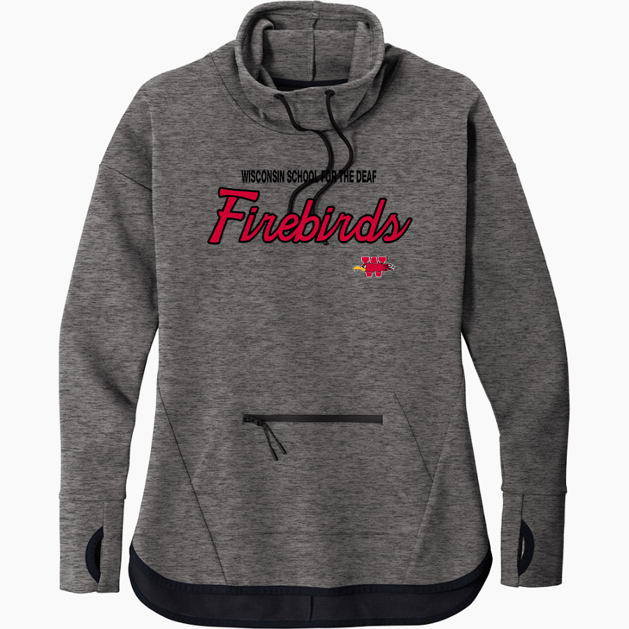 Wisconsin School For The Deaf Firebirds <span class="pdp-name-mascot">Wisconsin School For The Deaf Firebirds</span> Sport-Tek Women's Triumph Cowl Neck Pullover