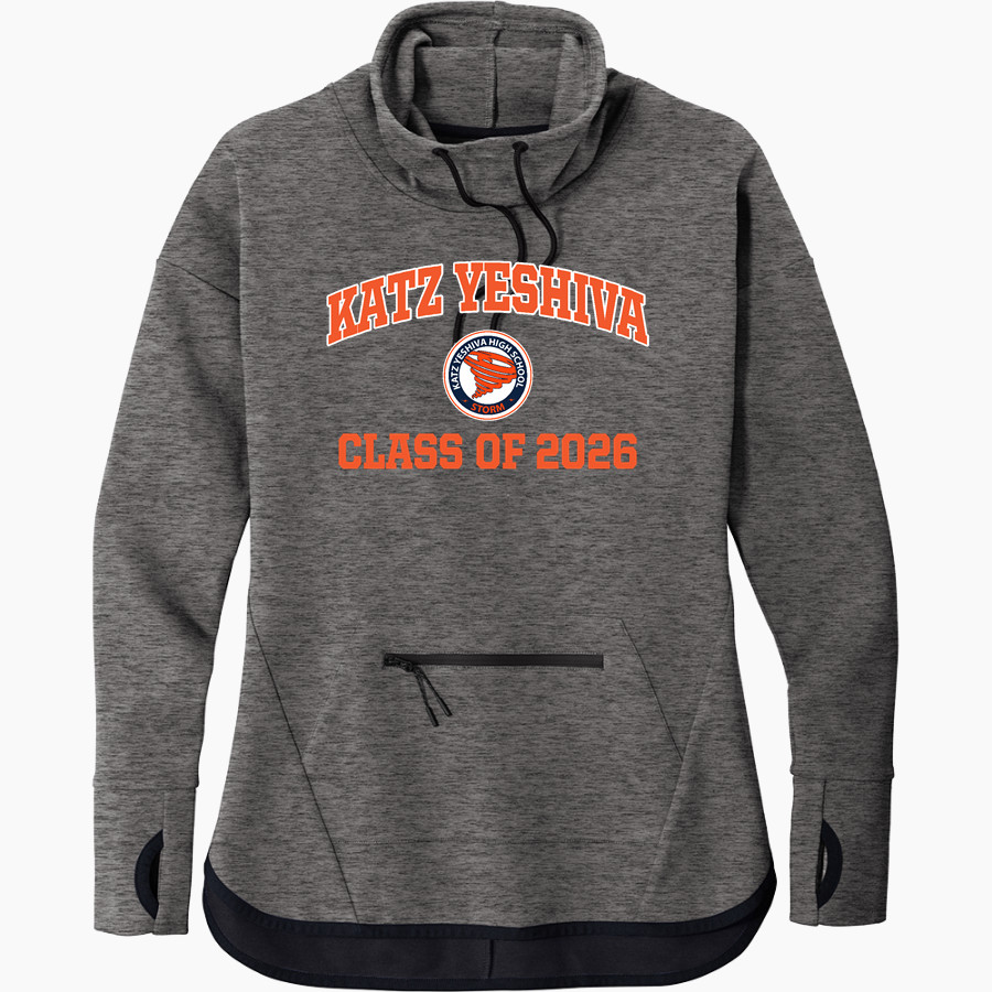 Katz Yeshiva Storm Sport-Tek Women's Triumph Cowl Neck Pullover