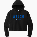 WELCH HIGH SCHOOL WILDCATS Sport-Tek Women's PosiCharge Tri-Blend Fleece Midi Hoodie Front Thumbnail
