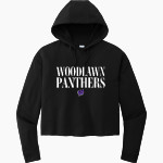 Woodlawn Panthers Sport-Tek Women's PosiCharge Tri-Blend Fleece Midi Hoodie Front Thumbnail