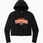 CUSHING HIGH SCHOOL TIGERS Sport-Tek Women's PosiCharge Tri-Blend Fleece Midi Hoodie Front Thumbnail