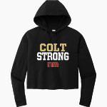 North Marion Colts <span class="pdp-name-mascot">North Marion Colts</span> Sport-Tek Women's PosiCharge Tri-Blend Fleece Midi Hoodie Front Thumbnail