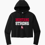 FRONTIER HIGH SCHOOL MUSTANGS Sport-Tek Women's PosiCharge Tri-Blend Fleece Midi Hoodie Front Thumbnail