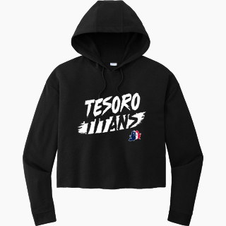 Sport-Tek Women's PosiCharge Tri-Blend Fleece Midi Hoodie