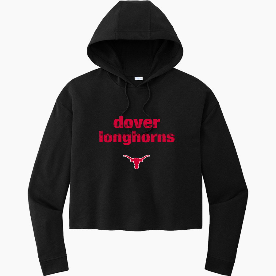 DOVER HIGH SCHOOL LONGHORNS Sport-Tek Women's PosiCharge Tri-Blend Fleece Midi Hoodie