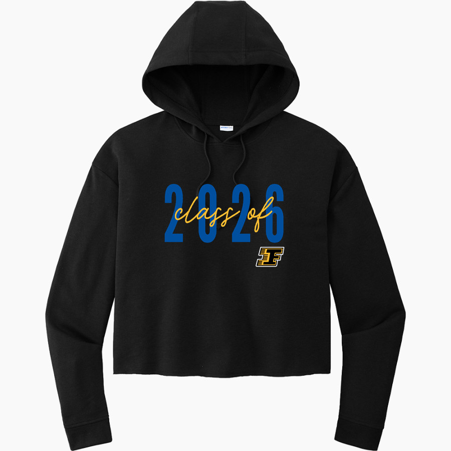 FARRELL HIGH SCHOOL STEELERS Sport-Tek Women's PosiCharge Tri-Blend Fleece Midi Hoodie