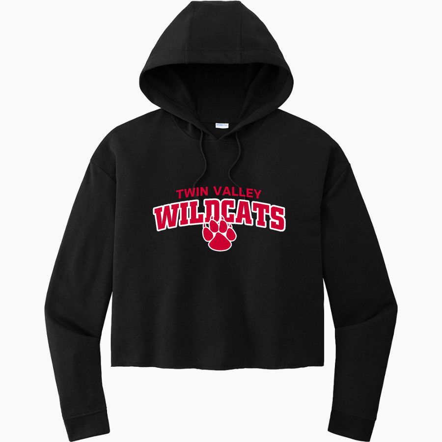 TWIN VALLEY WILDCATS Sport-Tek Women's PosiCharge Tri-Blend Fleece Midi Hoodie