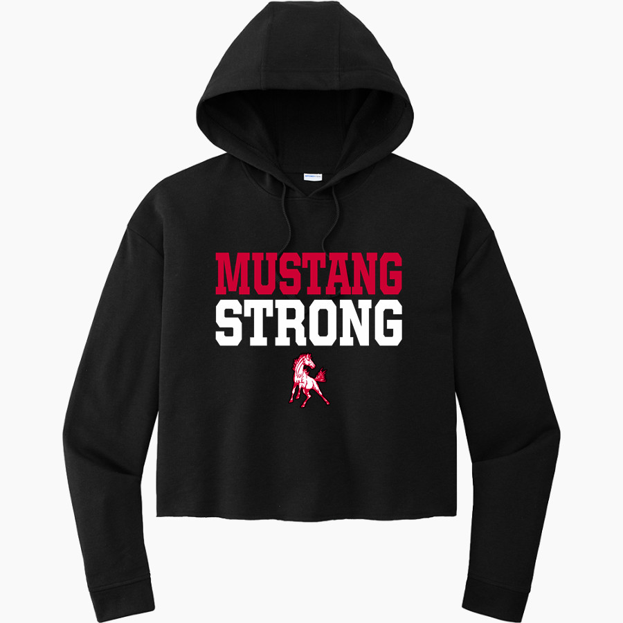 FRONTIER HIGH SCHOOL MUSTANGS Sport-Tek Women's PosiCharge Tri-Blend Fleece Midi Hoodie