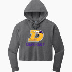 DEFOREST HIGH SCHOOL NORSKIES Sport-Tek Women's PosiCharge Tri-Blend Fleece Midi Hoodie Front Thumbnail
