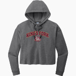 KING'S FORK HIGH SCHOOL BULLDOGS <span class="pdp-name-mascot">KINGS FORK BULLDOGS</span> Sport-Tek Women's PosiCharge Tri-Blend Fleece Midi Hoodie Front Thumbnail