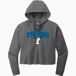 Eastern Florida State College Sport-Tek Women's PosiCharge Tri-Blend Fleece Midi Hoodie Front Thumbnail
