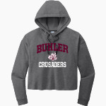 Buhler High School Crusaders Online Store <span class="pdp-name-mascot">Buhler Crusaders</span> Sport-Tek Women's PosiCharge Tri-Blend Fleece Midi Hoodie Front Thumbnail