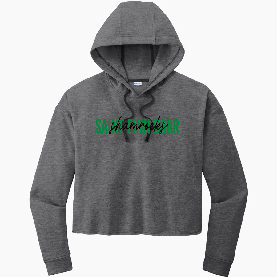 Saint Finn Barr Shamrocks <span class="pdp-name-mascot">Saint Finn Barr Catholic School Shamrocks</span> Sport-Tek Women's PosiCharge Tri-Blend Fleece Midi Hoodie