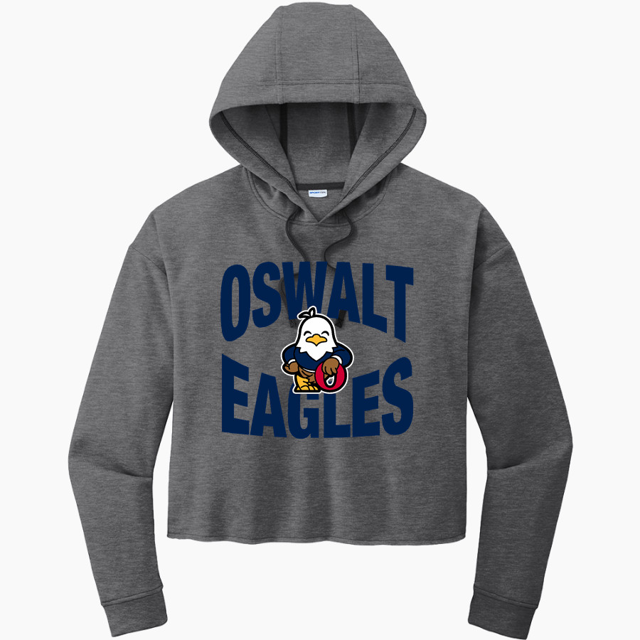 Oswalt Eagles Sport-Tek Women's PosiCharge Tri-Blend Fleece Midi Hoodie