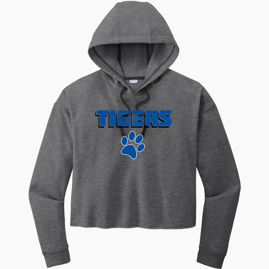 Crow Tigers <span class="pdp-name-mascot">Crow Middle School Tigers</span> Sport-Tek Women's PosiCharge Tri-Blend Fleece Midi Hoodie