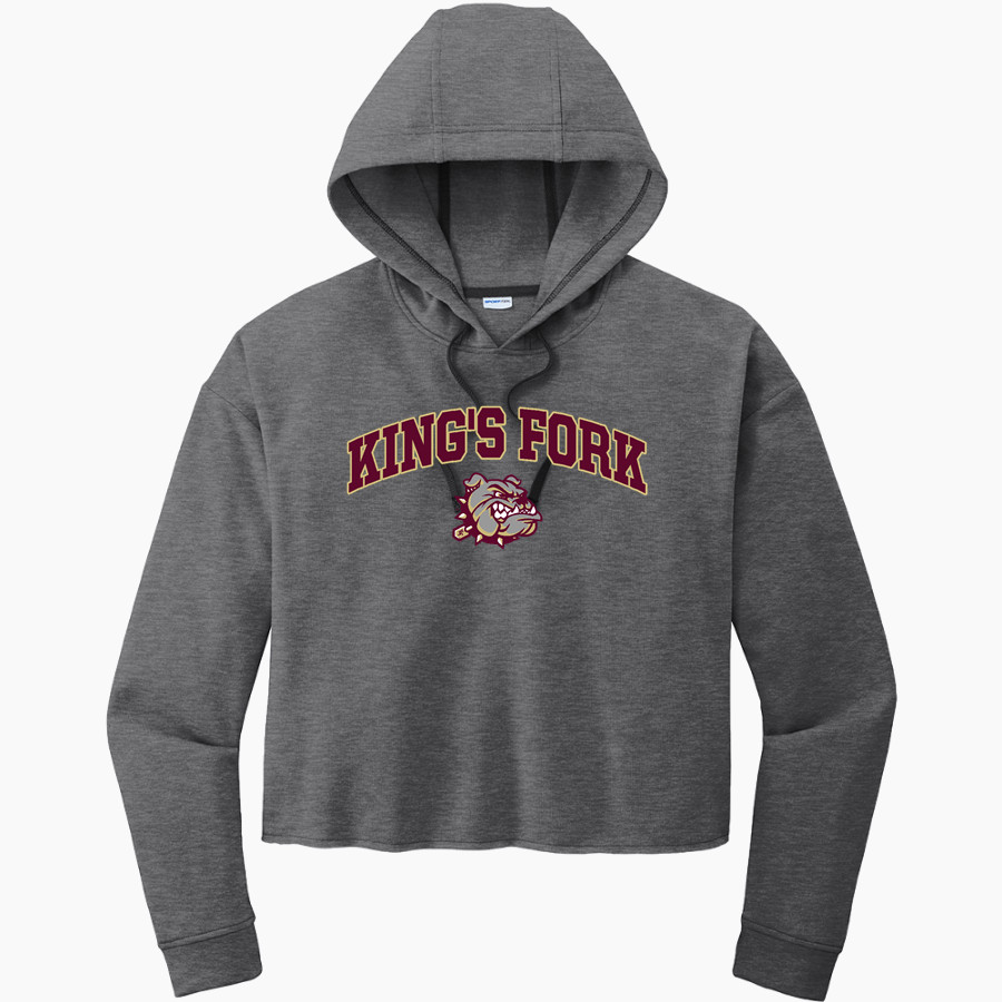 KING'S FORK HIGH SCHOOL BULLDOGS <span class="pdp-name-mascot">KINGS FORK BULLDOGS</span> Sport-Tek Women's PosiCharge Tri-Blend Fleece Midi Hoodie