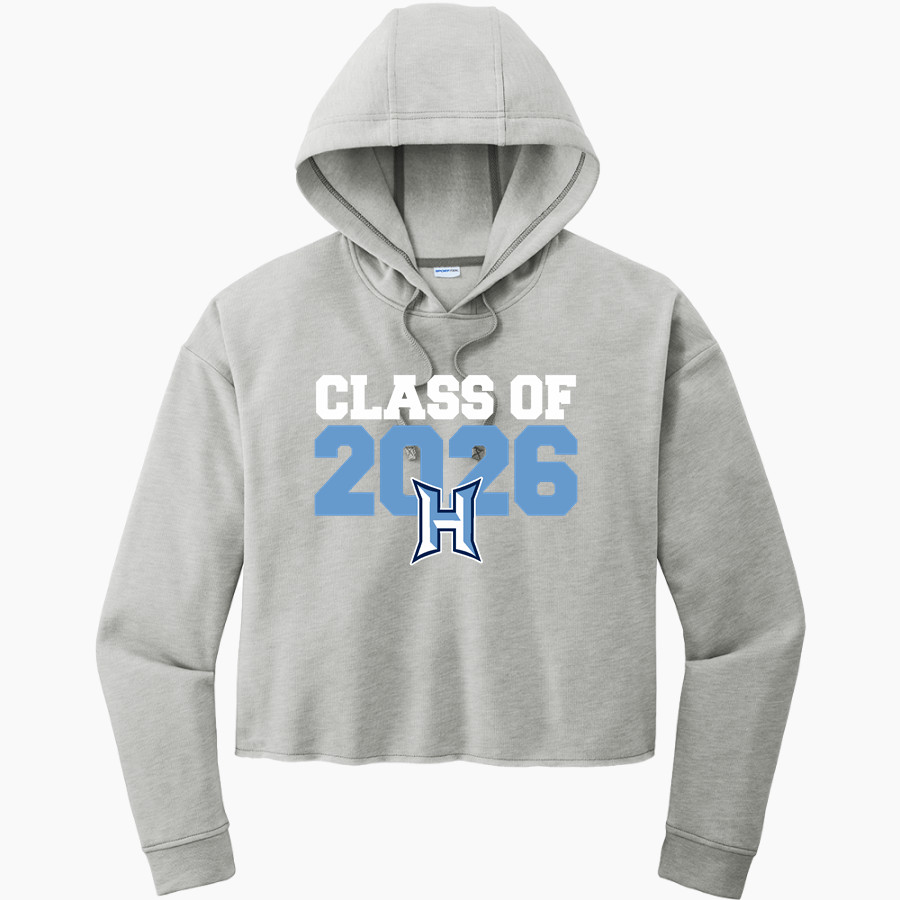 HAMPTON HIGH SCHOOL BULLDOGS <span class="pdp-name-mascot">HAMPTON BULLDOGS</span> Sport-Tek Women's PosiCharge Tri-Blend Fleece Midi Hoodie