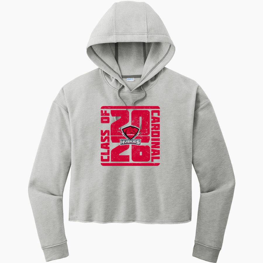 CARDINAL HIGH SCHOOL HUSKIES Sport-Tek Women's PosiCharge Tri-Blend Fleece Midi Hoodie