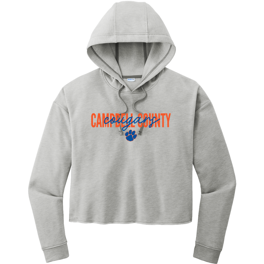 CAMPBELL COUNTY HIGH SCHOOL COUGARS <span class="pdp-name-mascot">CAMPBELL COUNTY COUGARS</span> Sport-Tek Women's PosiCharge Tri-Blend Fleece Midi Hoodie