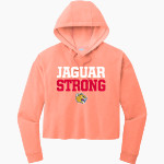 Medford Tech Jaguars Sport-Tek Women's PosiCharge Tri-Blend Fleece Midi Hoodie Front Thumbnail