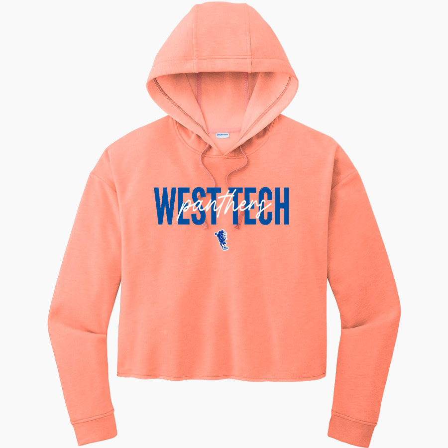 West Tech Panthers <span class="pdp-name-mascot">West Tech Panthers</span> Sport-Tek Women's PosiCharge Tri-Blend Fleece Midi Hoodie