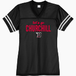 CHURCHILL HIGH SCHOOL CHARGERS Sport-Tek Women's PosiChange Replica Jersey Front Thumbnail